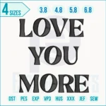 Love Embroidery Design