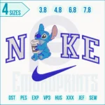 Stitch x Nike Embroidery Designs File, 324 E