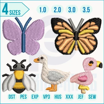 bitterly x duck ICONE LOGO Embroidery Designs