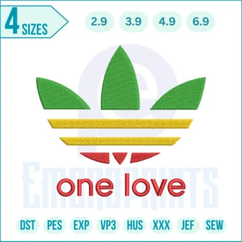 Adidas One Love Embroidery Logo